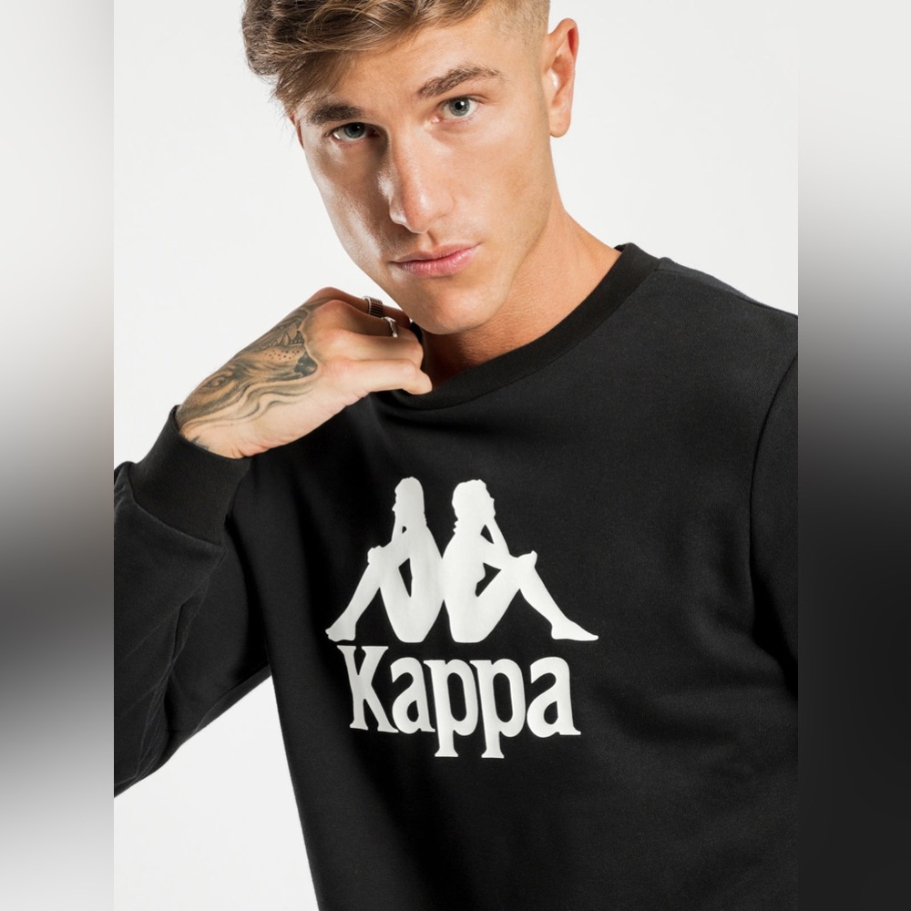 KAPPA Classic Sertum Men’s Sweatshirt ** Size XL ** Black ** Excellent Shape